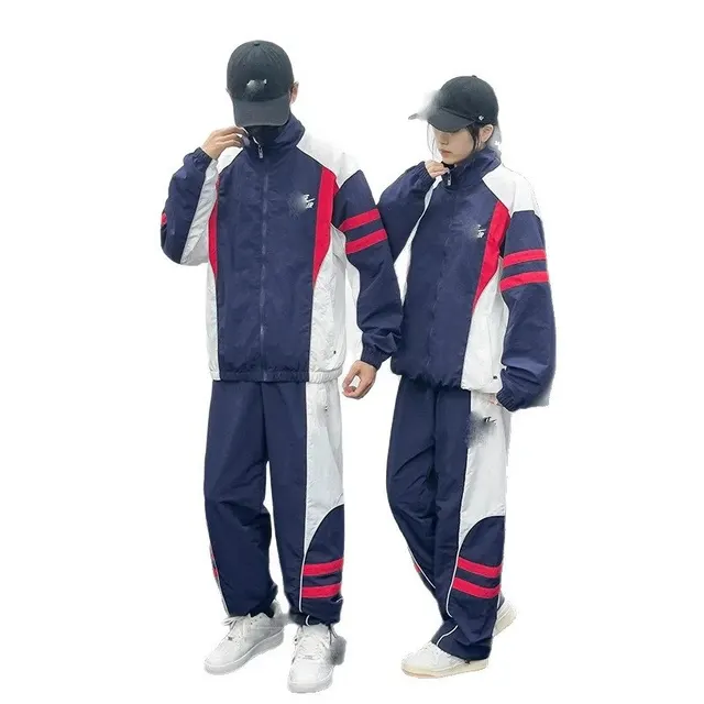 Ensemble survêtement rétro colorblock