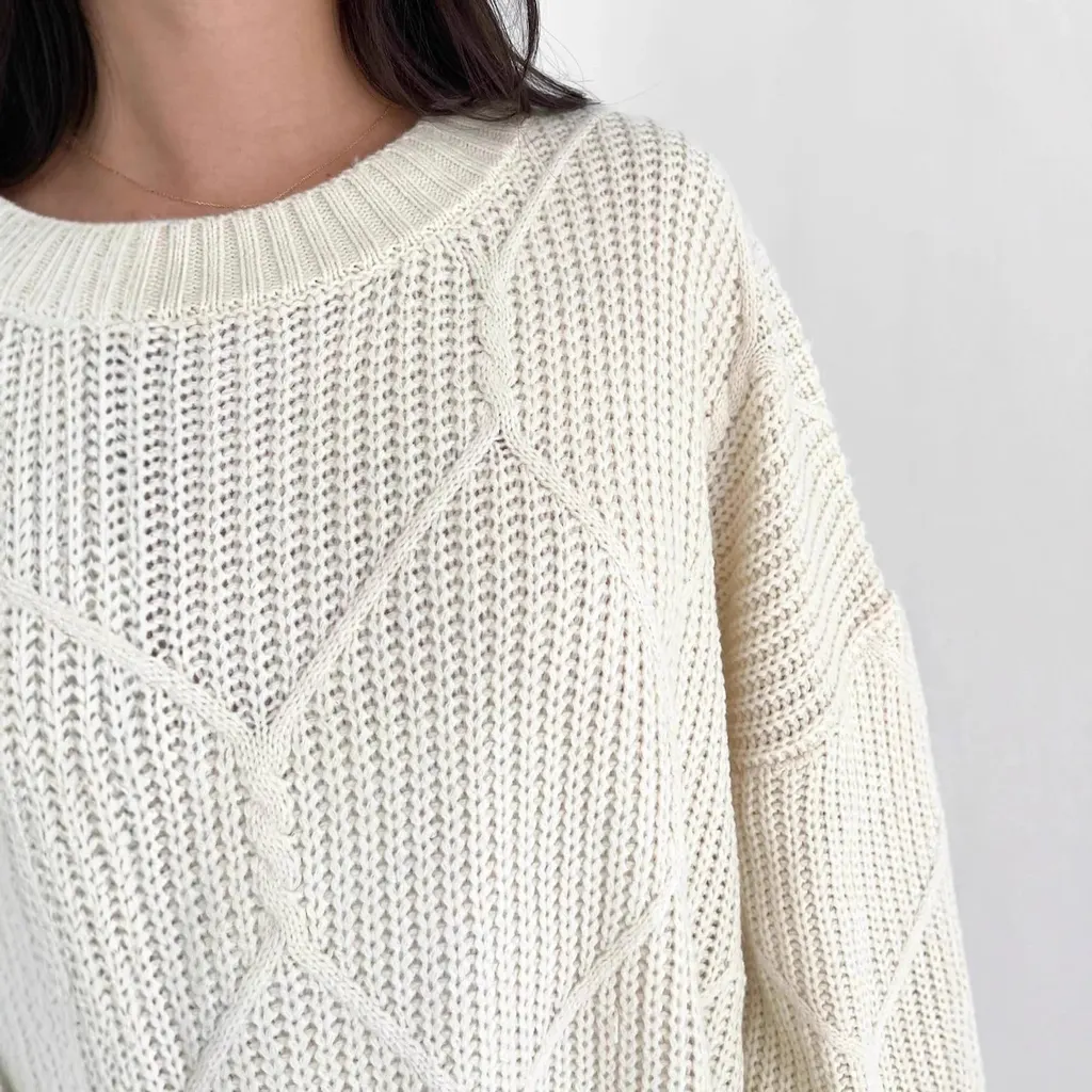 Pull oversize en maille