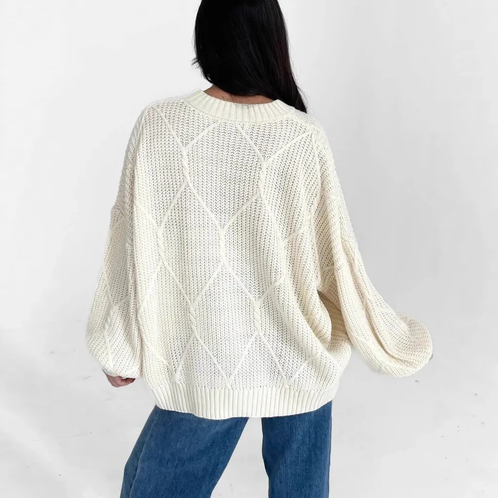 Pull oversize en maille