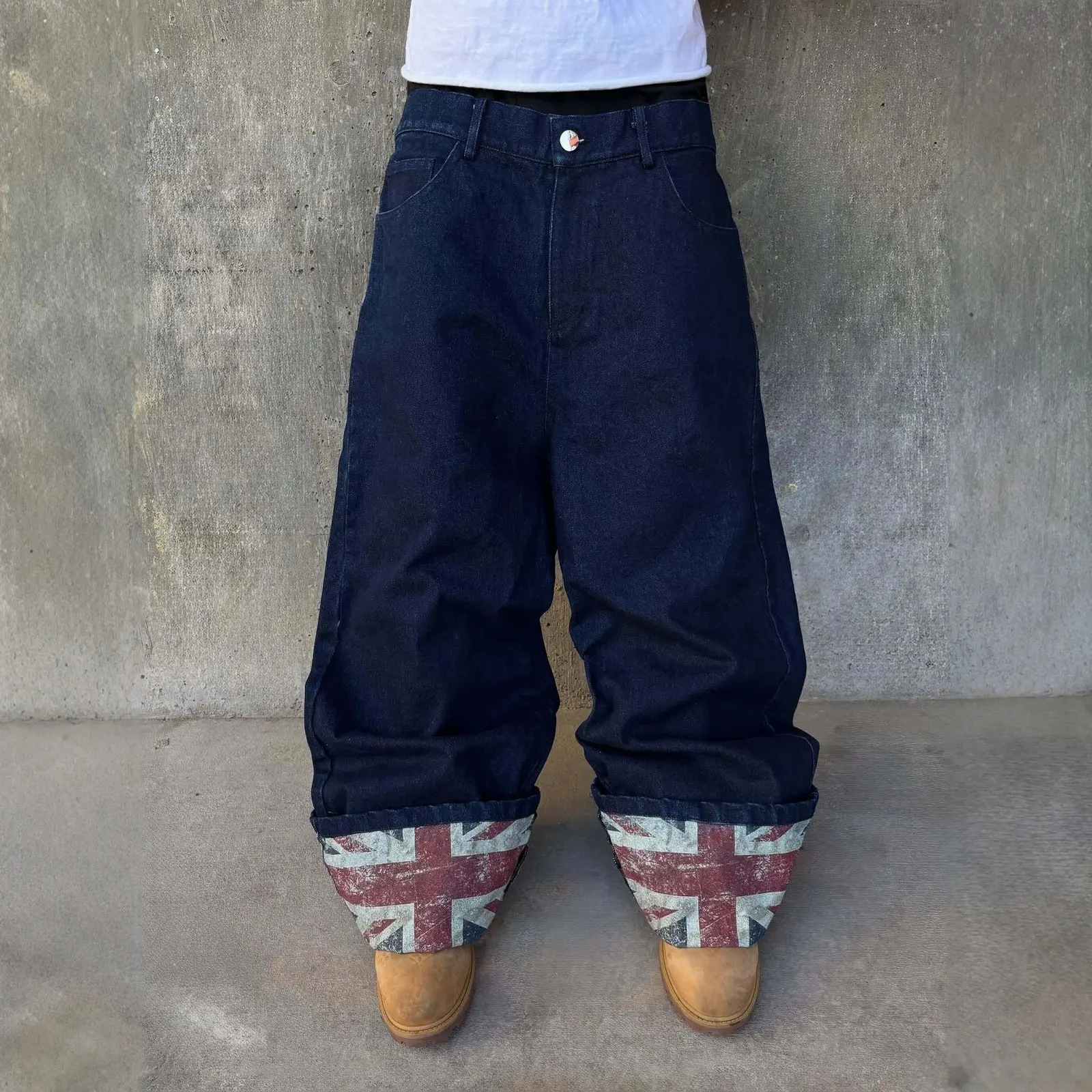 Jean baggy revers Union Jack