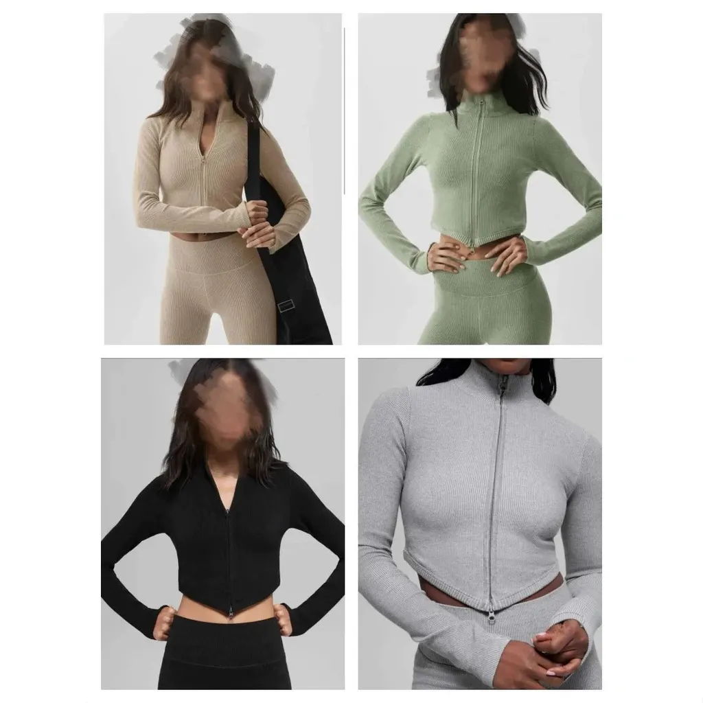 Ensemble yoga veste zippée