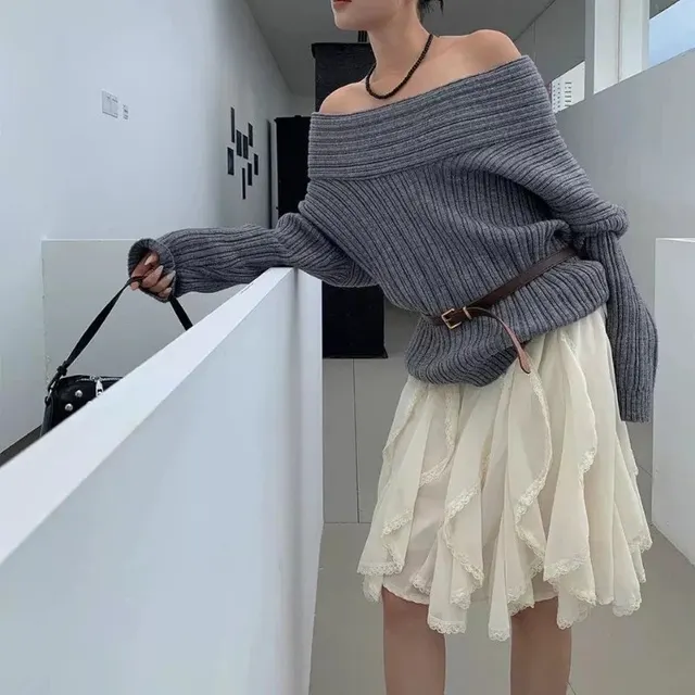 Jupe mousseline à volants