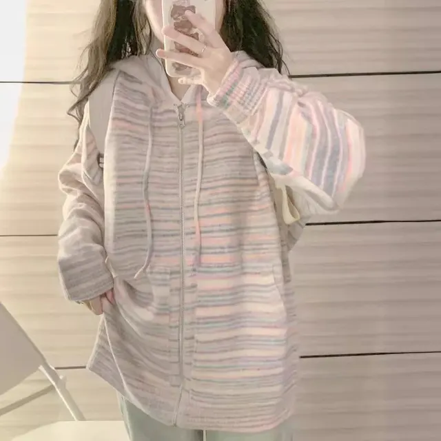 Cardigan zippé à capuche