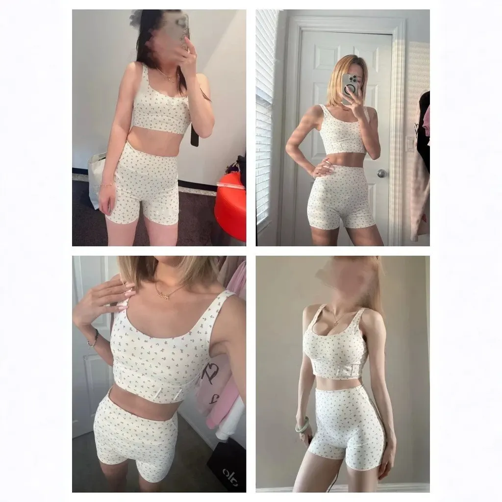Ensemble crop top et short