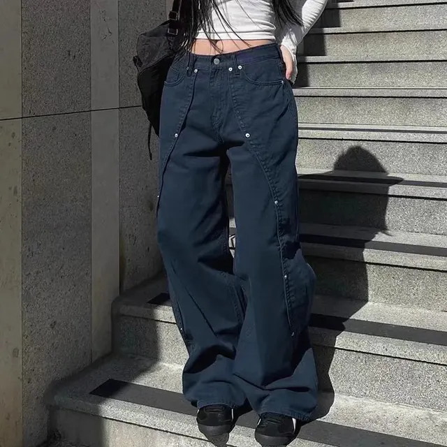 Pantalon baggy à rivets