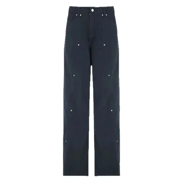 Pantalon baggy à rivets