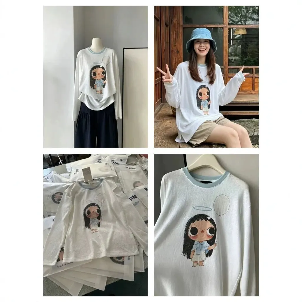 T-shirt imprimé fillette ange