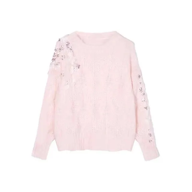 Pull en maille à sequins