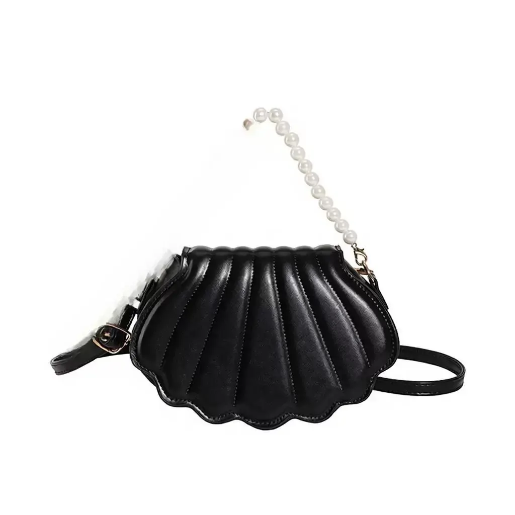Sac coquillage anse perles