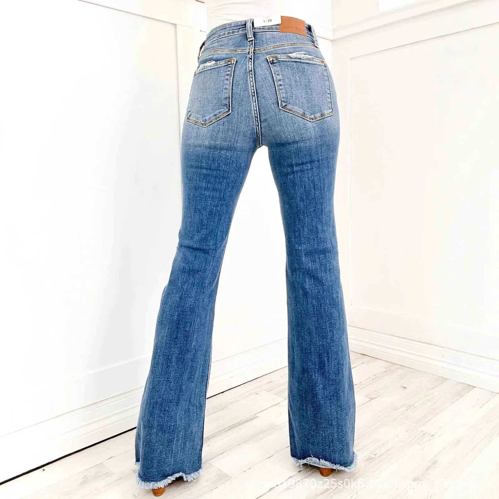 Jean flare taille haute