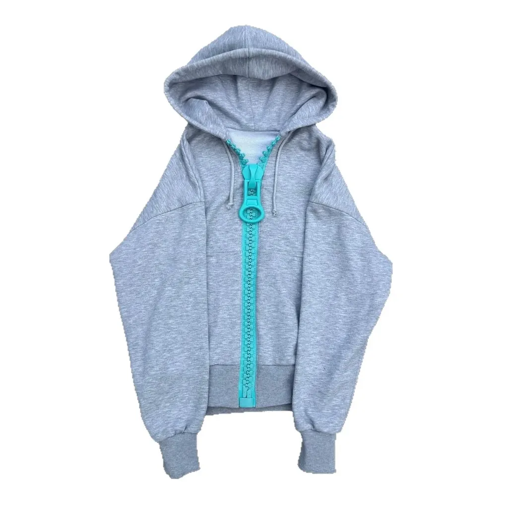 Hoodie zippé à zip géant