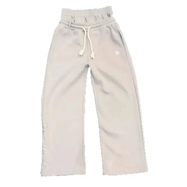 Jogging double taille brodé