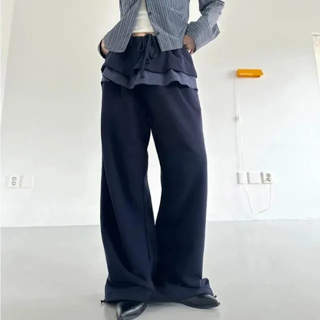 Pantalon jupe superposée