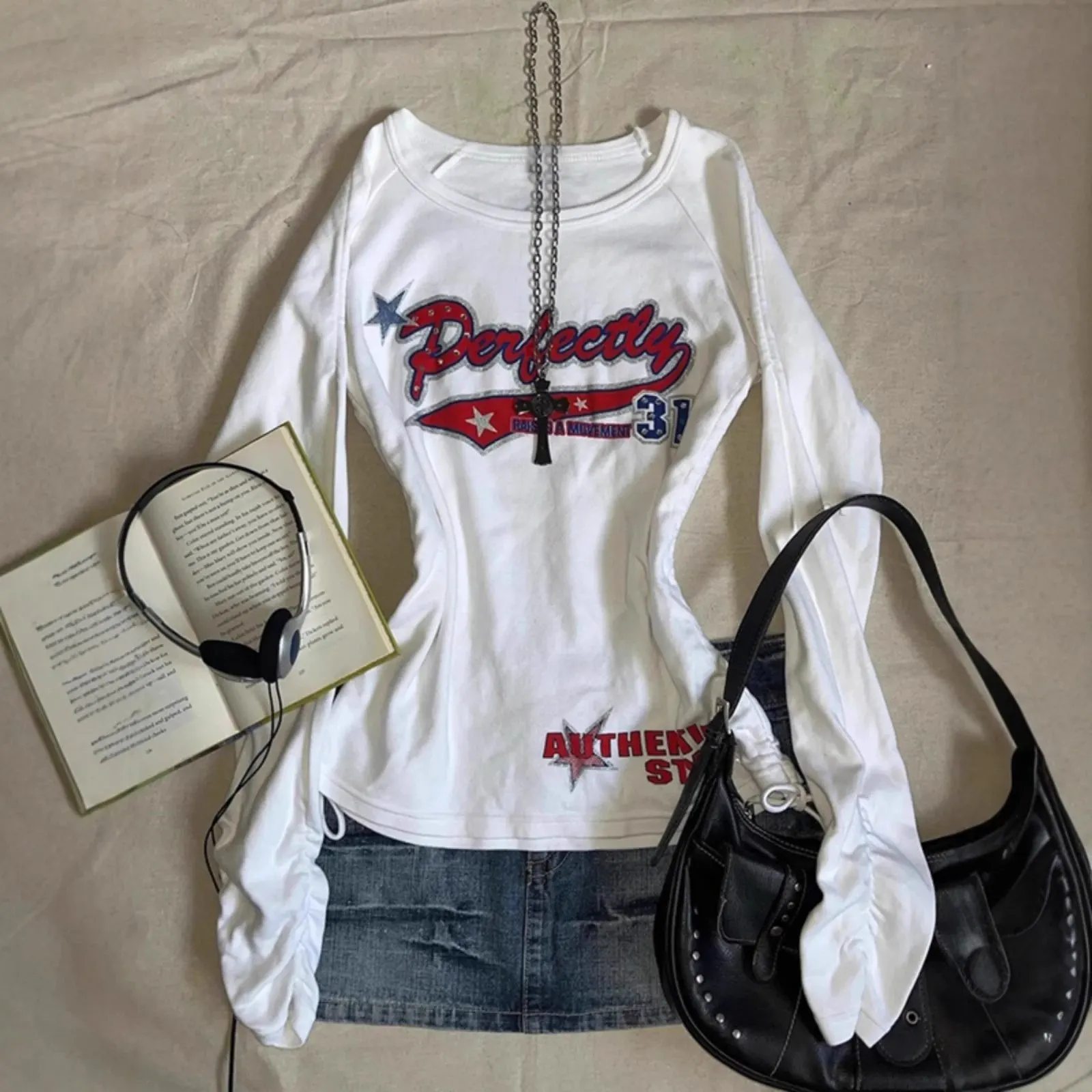 T-shirt Y2K manches longues
