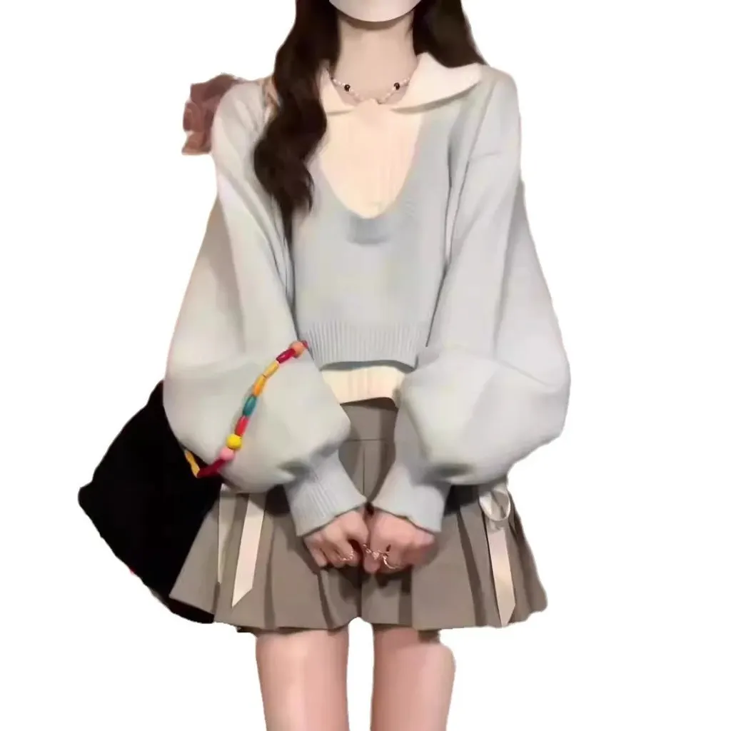 Ensemble pull et débardeur en maille