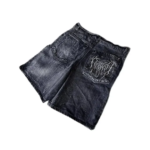 Short en jean gothique