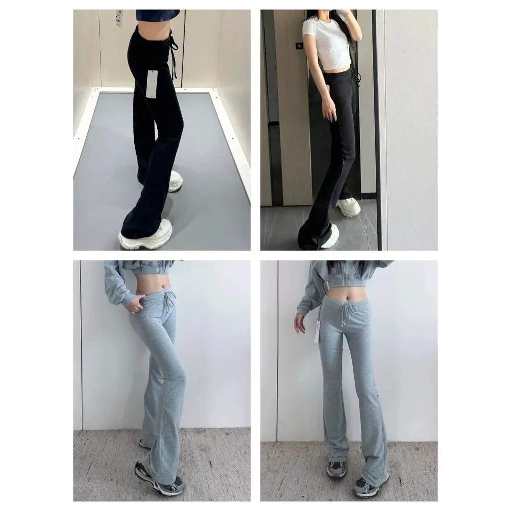 Pantalon évasé à cordon