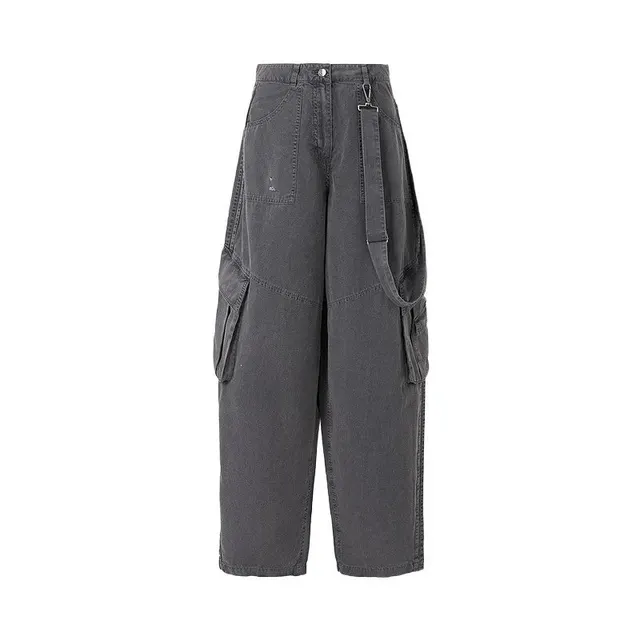 Pantalon cargo à sangle