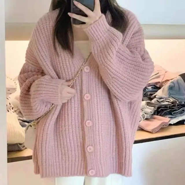 Cardigan oversize en maille