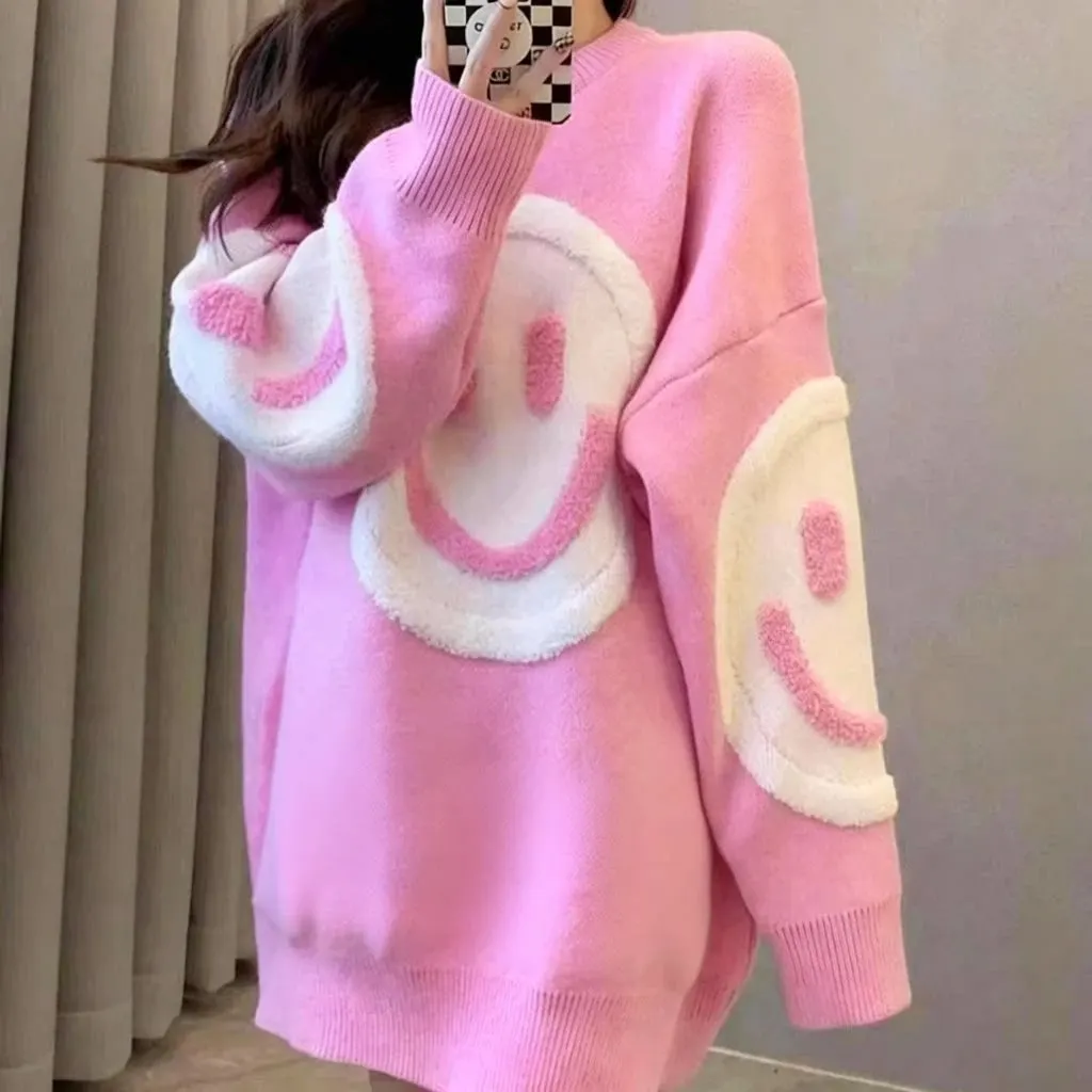 Pull smiley oversize