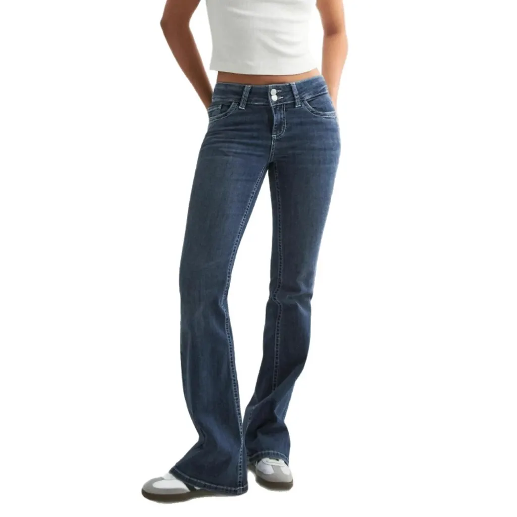Jean flare taille basse