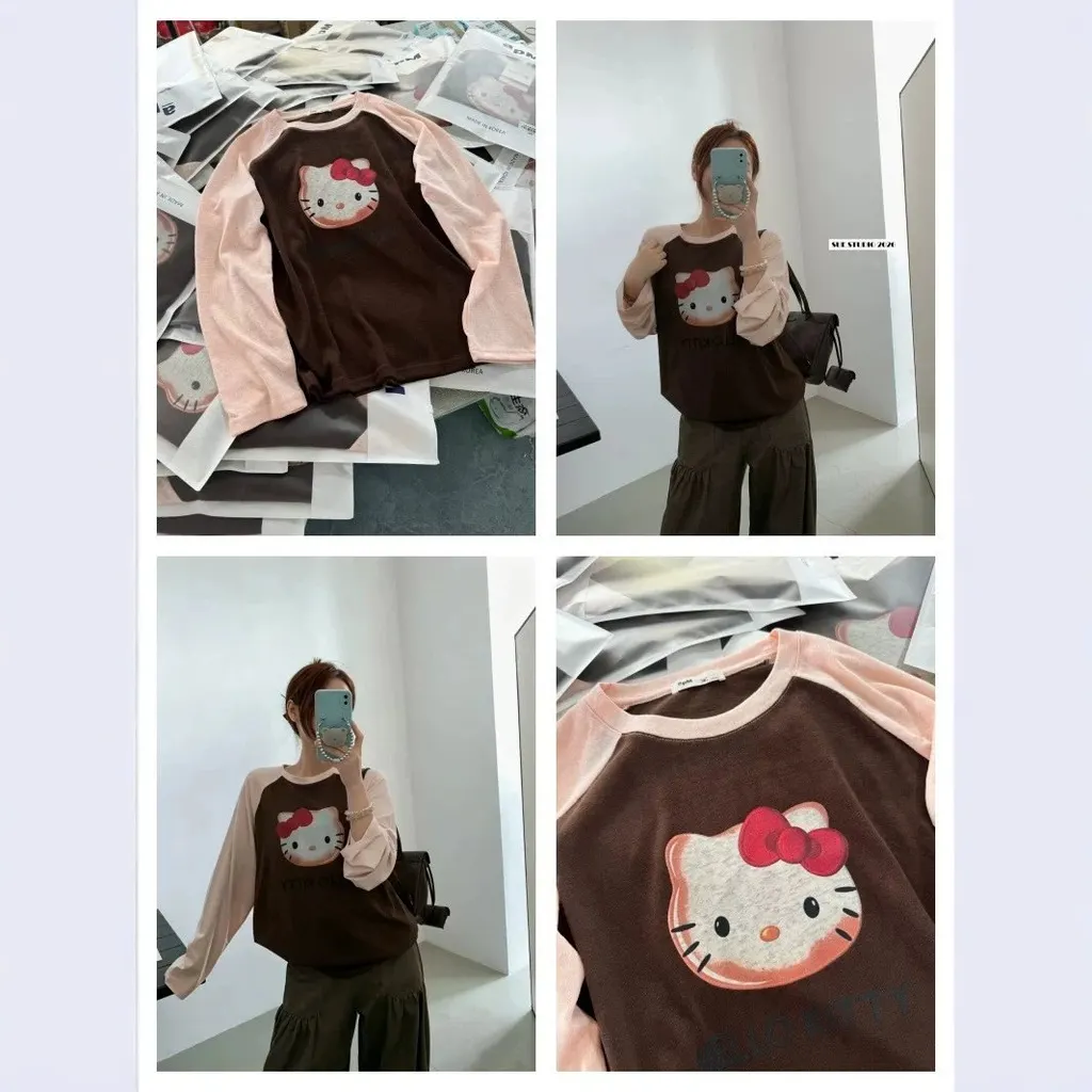 T-shirt Hello Kitty raglan