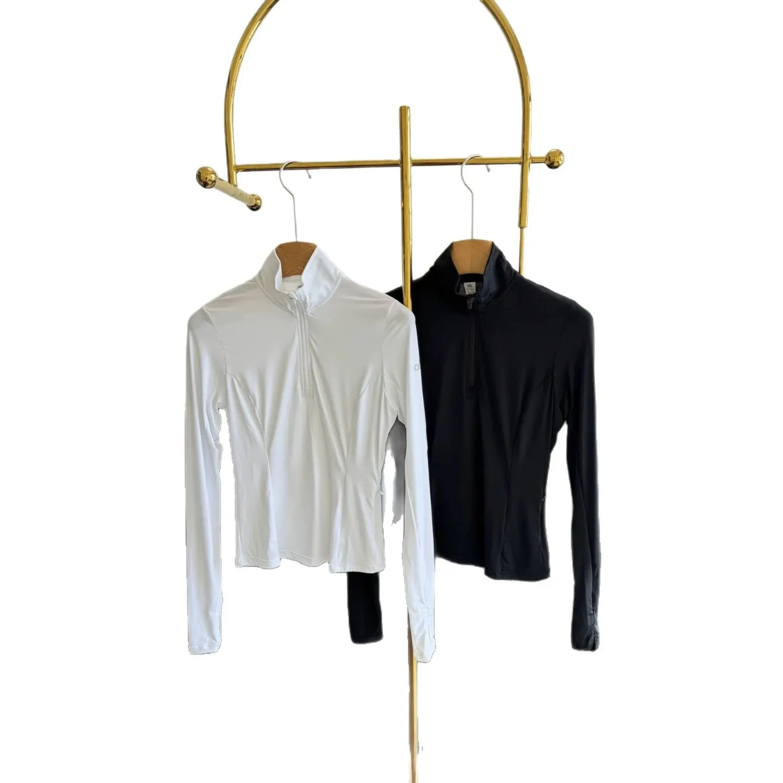 Haut de yoga demi-zip