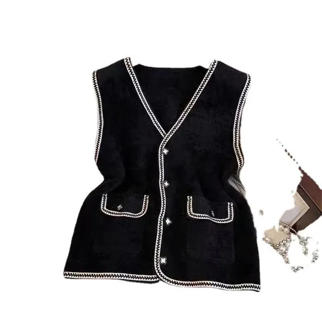 Gilet sans manches en maille
