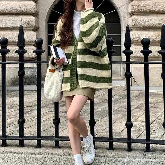 Cardigan oversize en maille