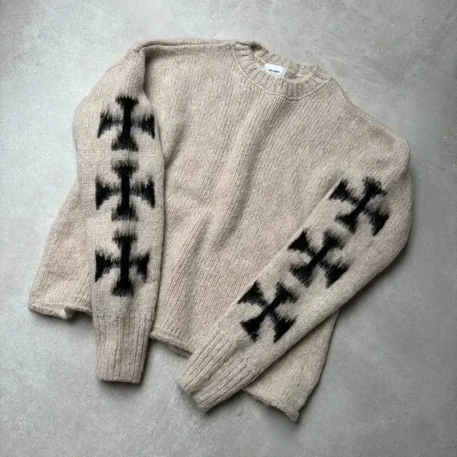 Pull en mohair jacquard