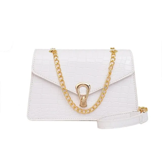 Sac bandoulière effet croco