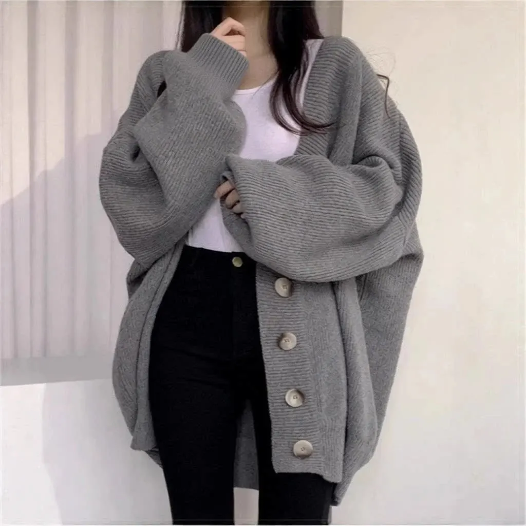 Cardigan oversize en maille
