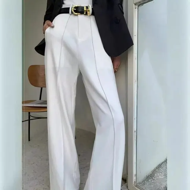 Pantalon tailleur large