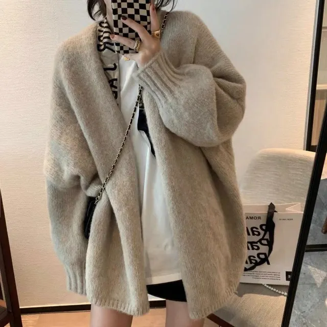 Cardigan oversize en maille