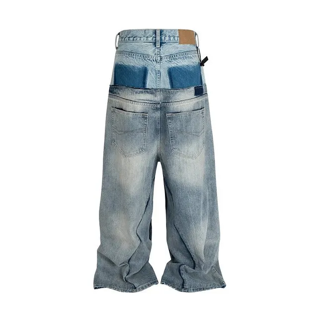 Jean double superposé