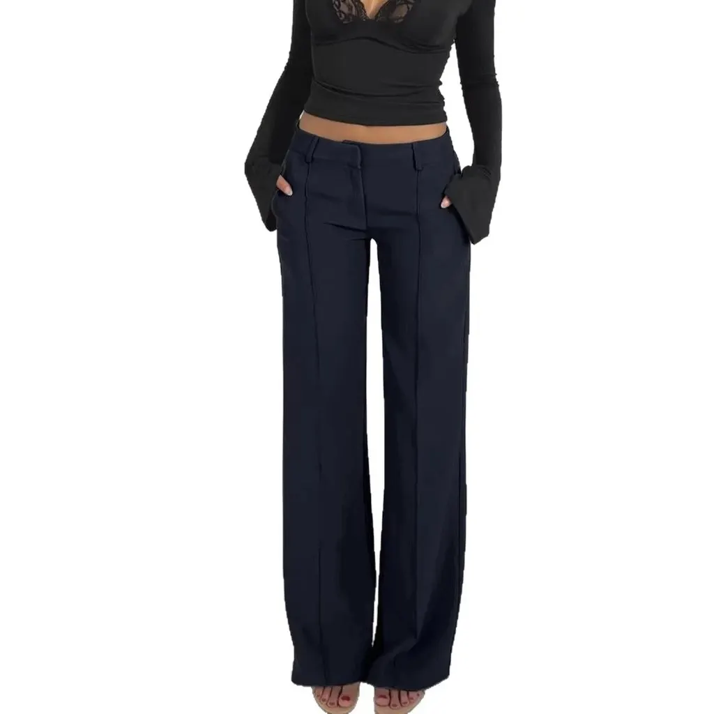 Pantalon droit taille basse