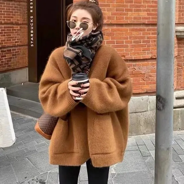 Cardigan oversize en maille