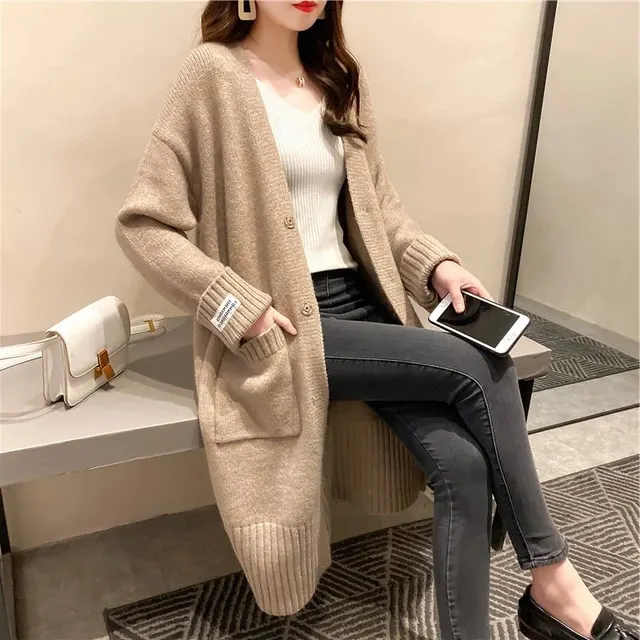 Gilet long en maille