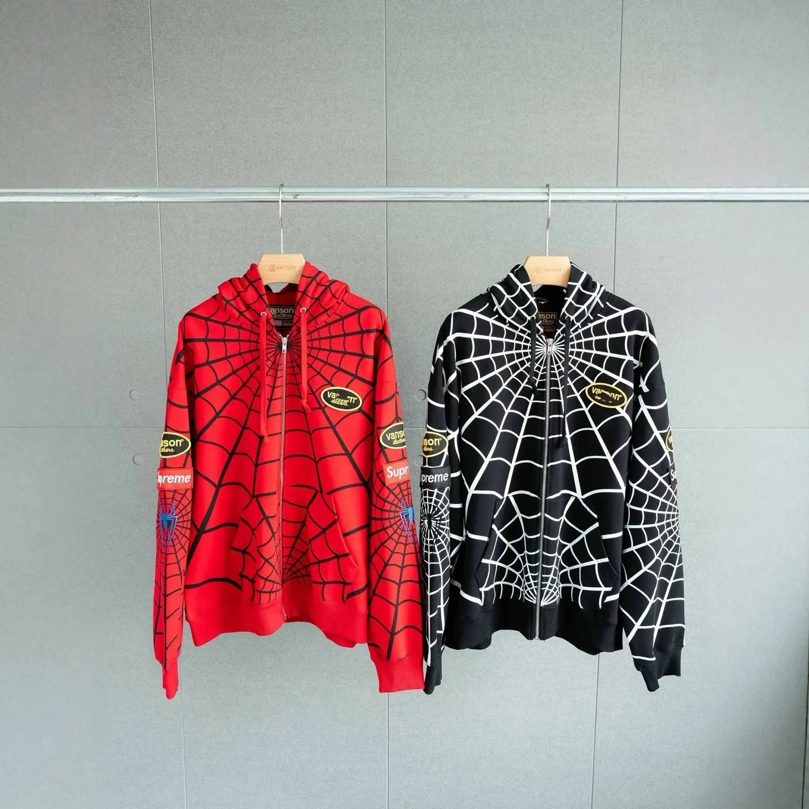 Hoodie zippé Supreme Vanson Leathers