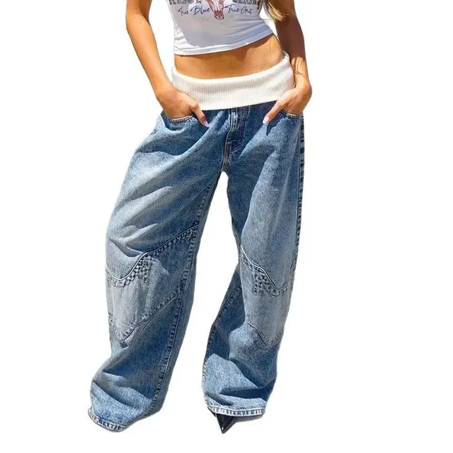Jean baggy taille basse
