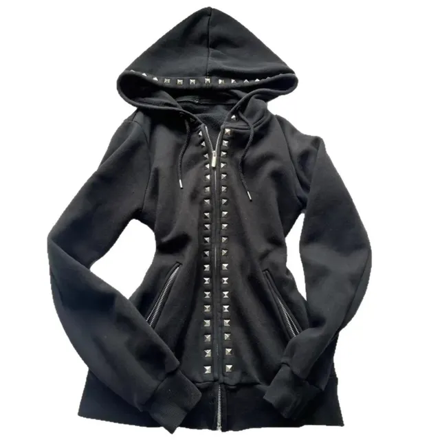 Hoodie zippé gothique
