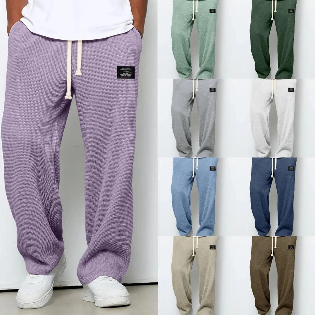 Pantalon jogging en maille gaufrée