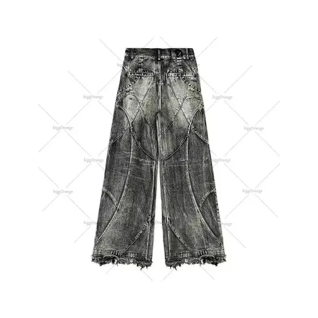 Jean large délavé Y2K