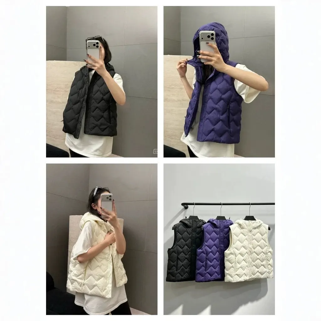 Gilet matelassé à capuche