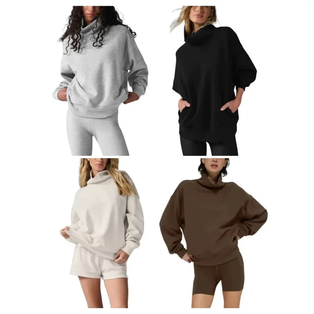 Sweat col cheminée oversize