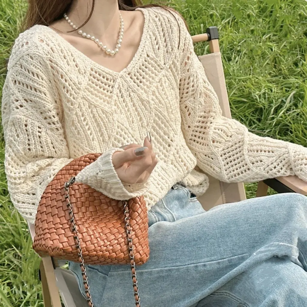 Pull crochet ajouré