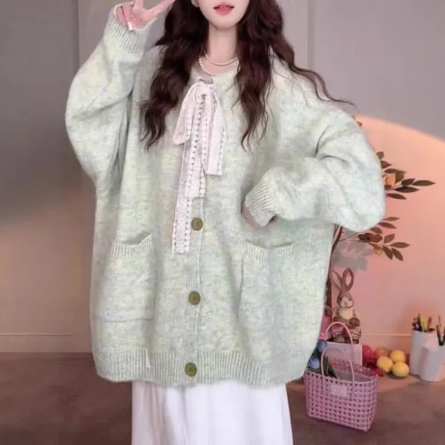 Cardigan oversize en maille