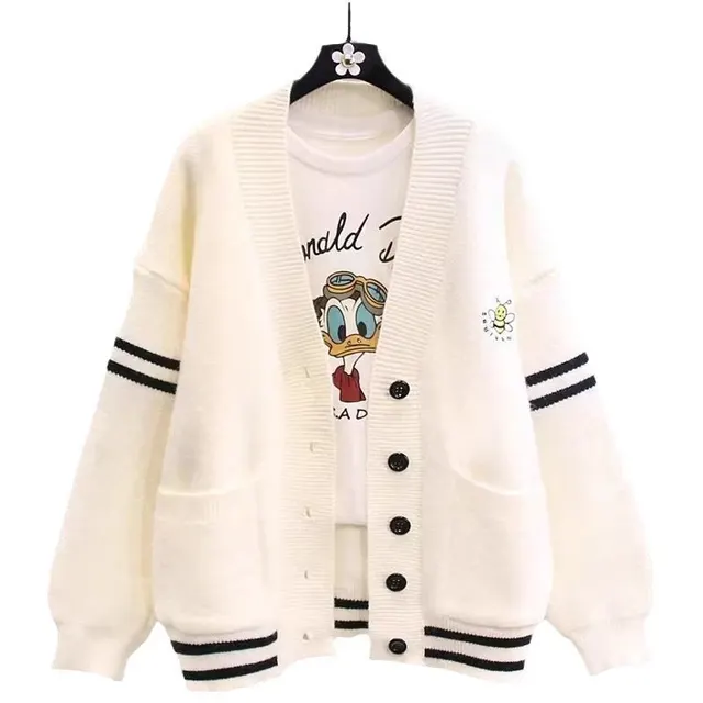Cardigan brodé abeille