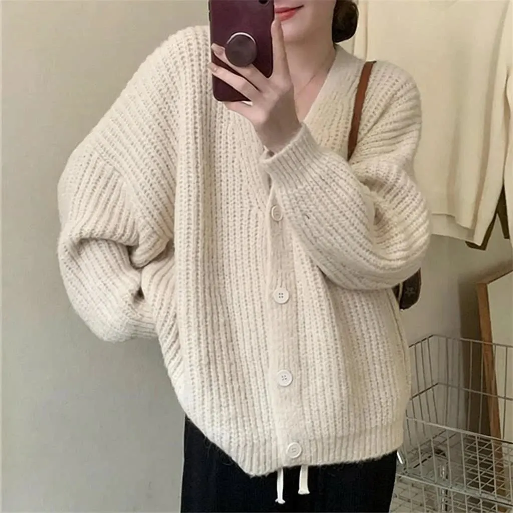 Cardigan oversize en maille