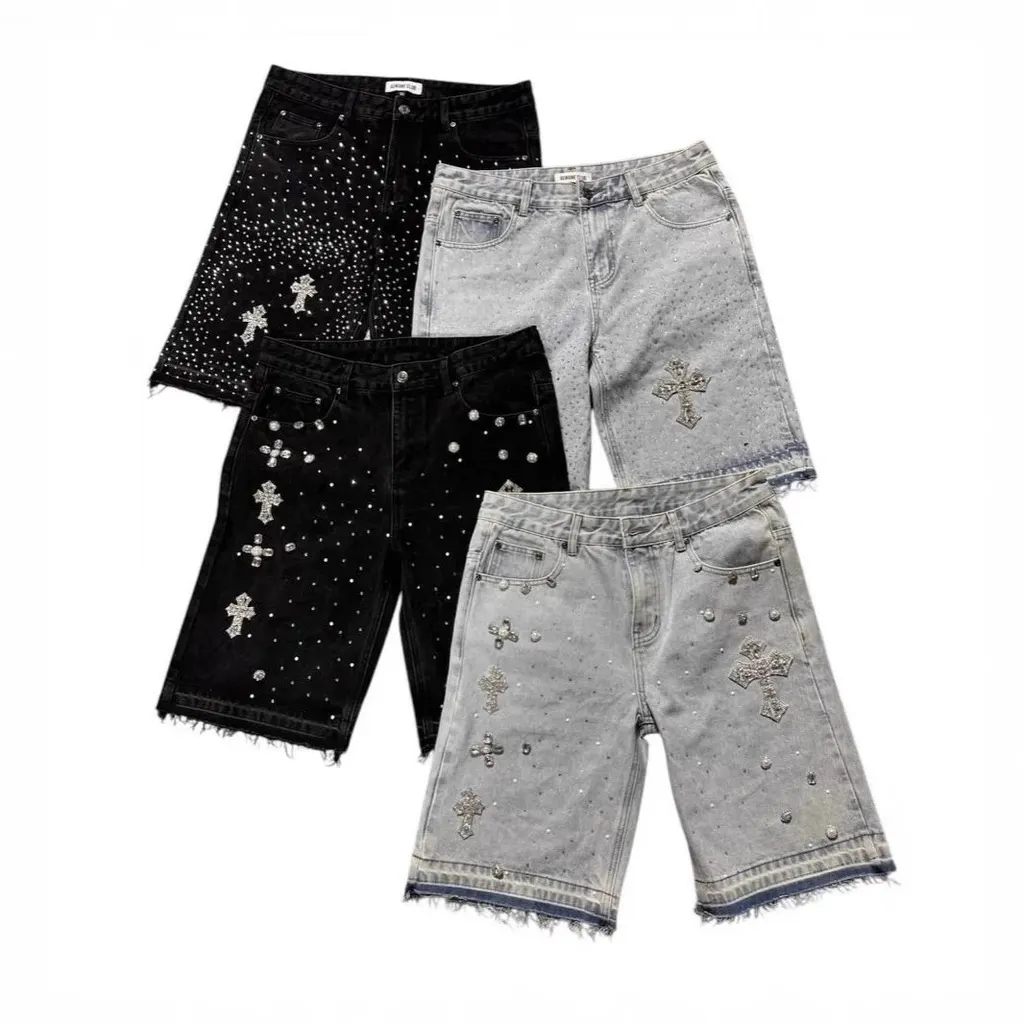 Short en jean Chrome Hearts